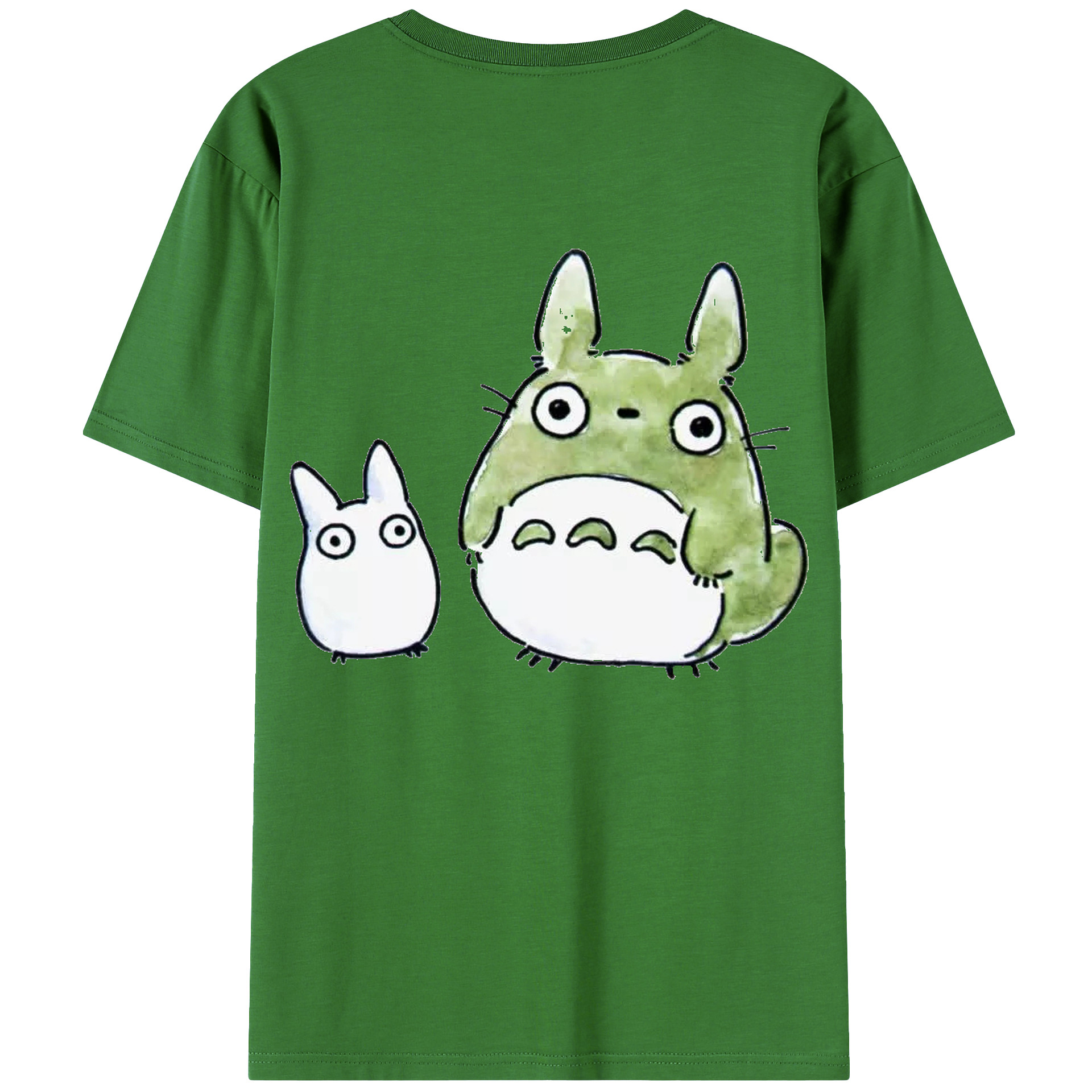（画像用） となりのトトロ 草壁メイ 草壁サツキ My Neighbor Totoro Satsuki Kusakabe Mei Kusakabe レディース半袖Tシャツ(バックプリント)